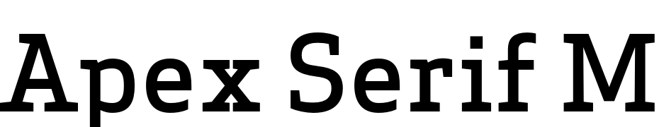 Apex Serif Medium Yazı tipi ücretsiz indir